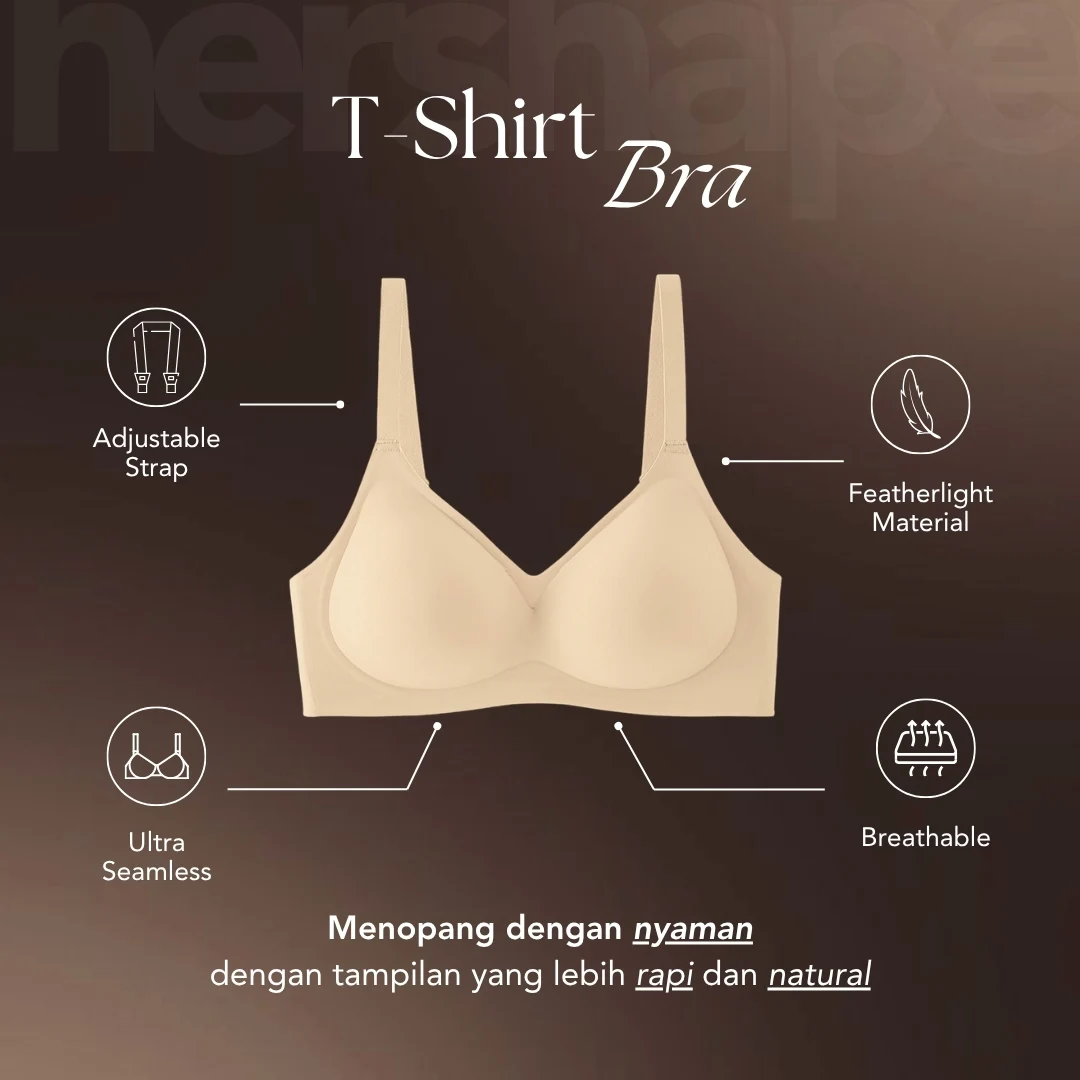 Hershape T-shirt Bra Bunling 2 pcs-2